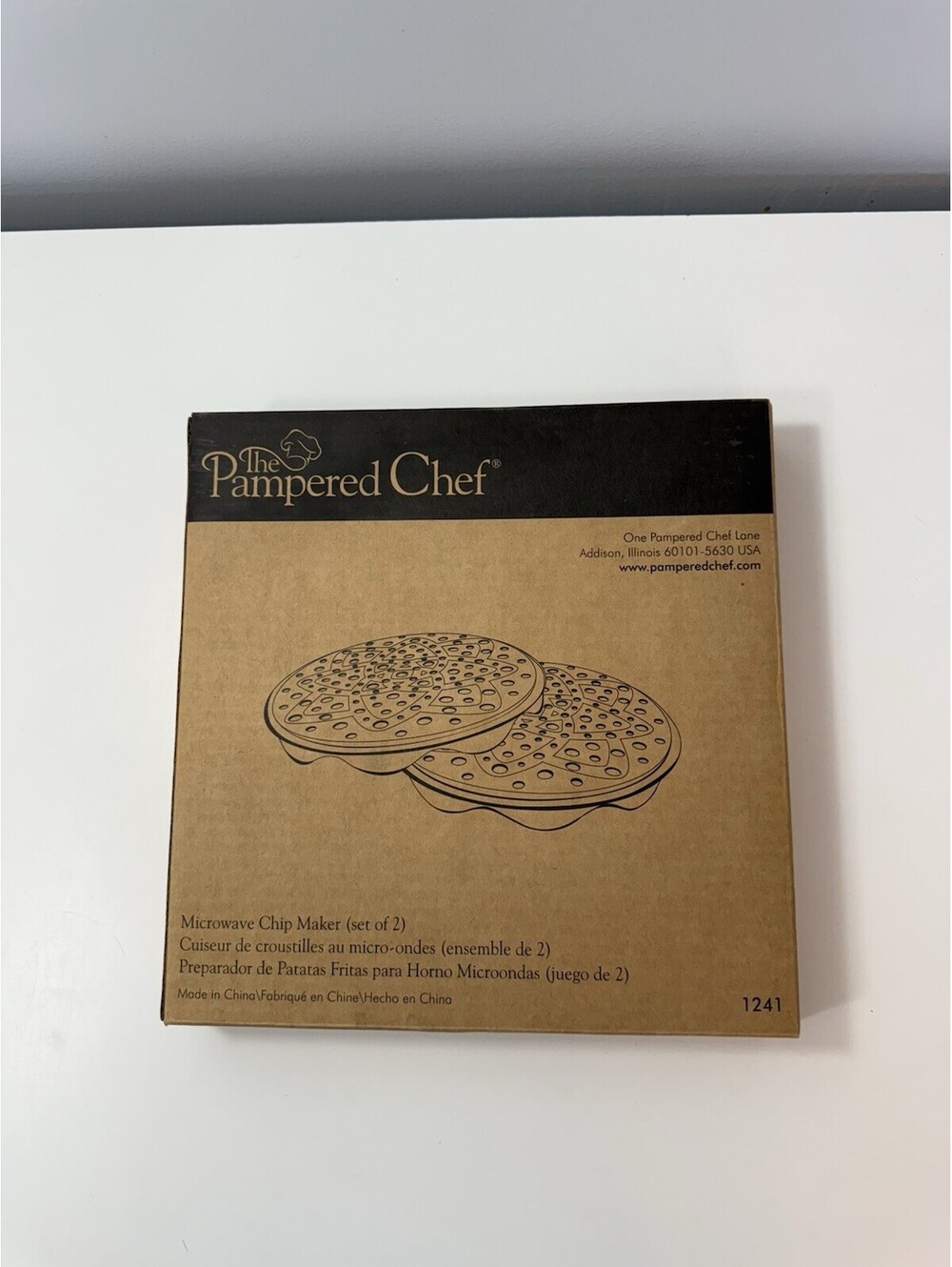 The Pampered Chef ~ Microwave Chip Maker ~ Set of 2 ~ #1241